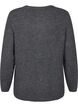 Melange sweater with round neck, Dark Grey Black Mel., Packshot image number 1