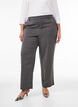 High-waisted tailored trousers with straight fit, Dark Grey, Model image number 2