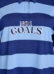 Striped polo shirt with embroidered text, Light Blue, Packshot image number 2