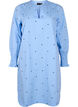 Dress with polka dots and long sleeves, Light Blue, Packshot image number 0