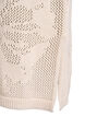 Knitted dress with openwork pattern and 3/4 sleeves, Beige, Packshot image number 3