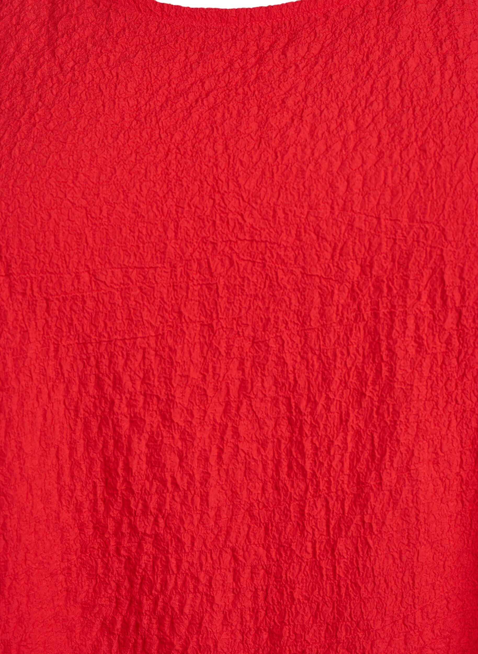 ZizzifashionSleeveless top with texture, Red, Packshot image number 2
