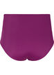 High-waisted bikini bottom with ruching, Dark Purple, Packshot image number 1