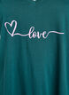 Organic cotton nightgown with v-neck, Green, Packshot image number 2