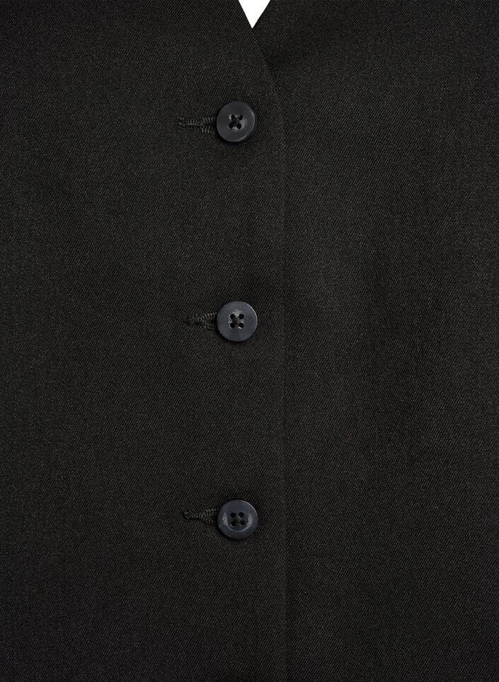 Waistcoat with button closure, Black, Packshot image number 2