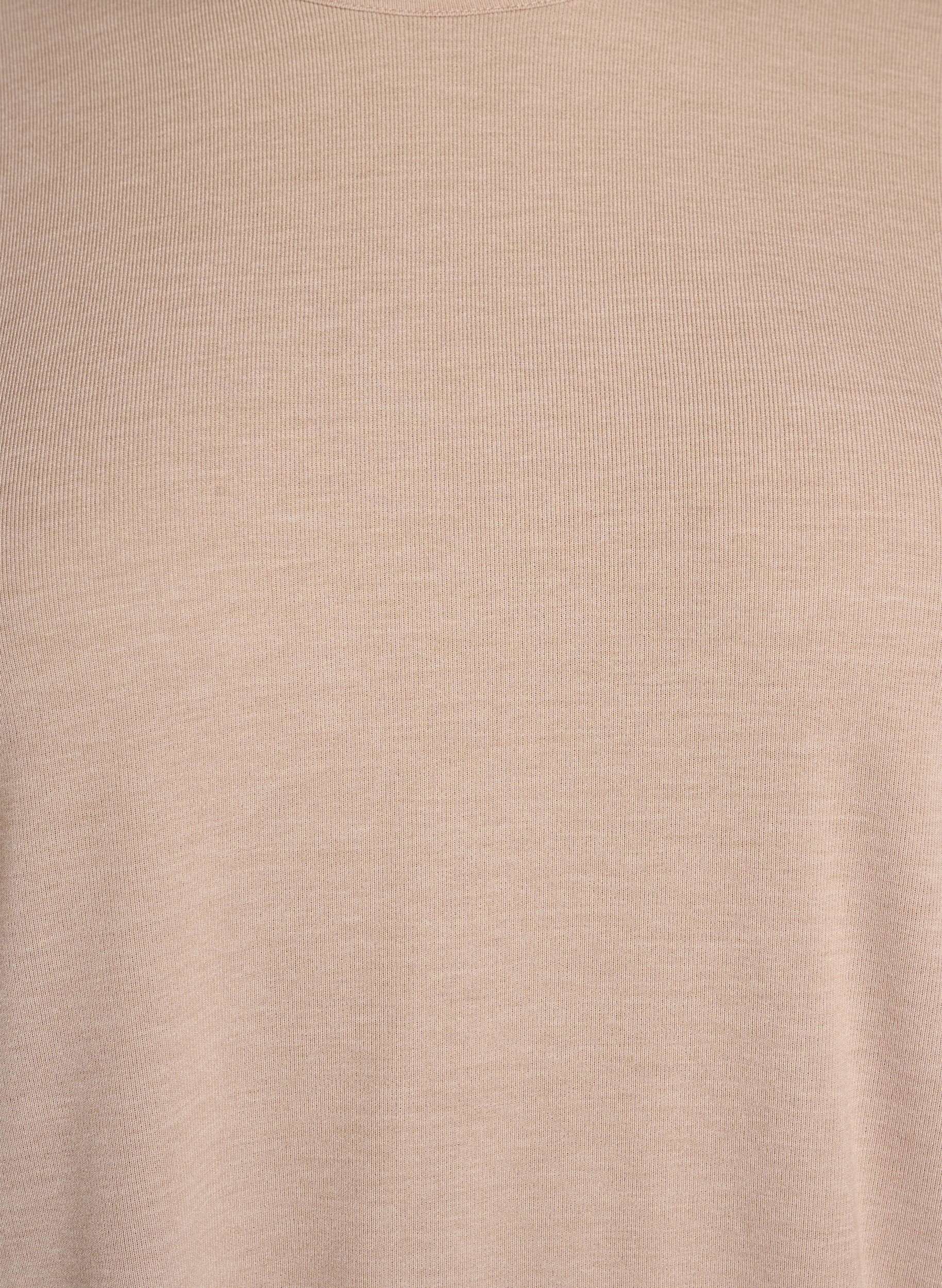 ZizzifashionJersey blouse with 3/4 sleeves, Beige, Packshot image number 2