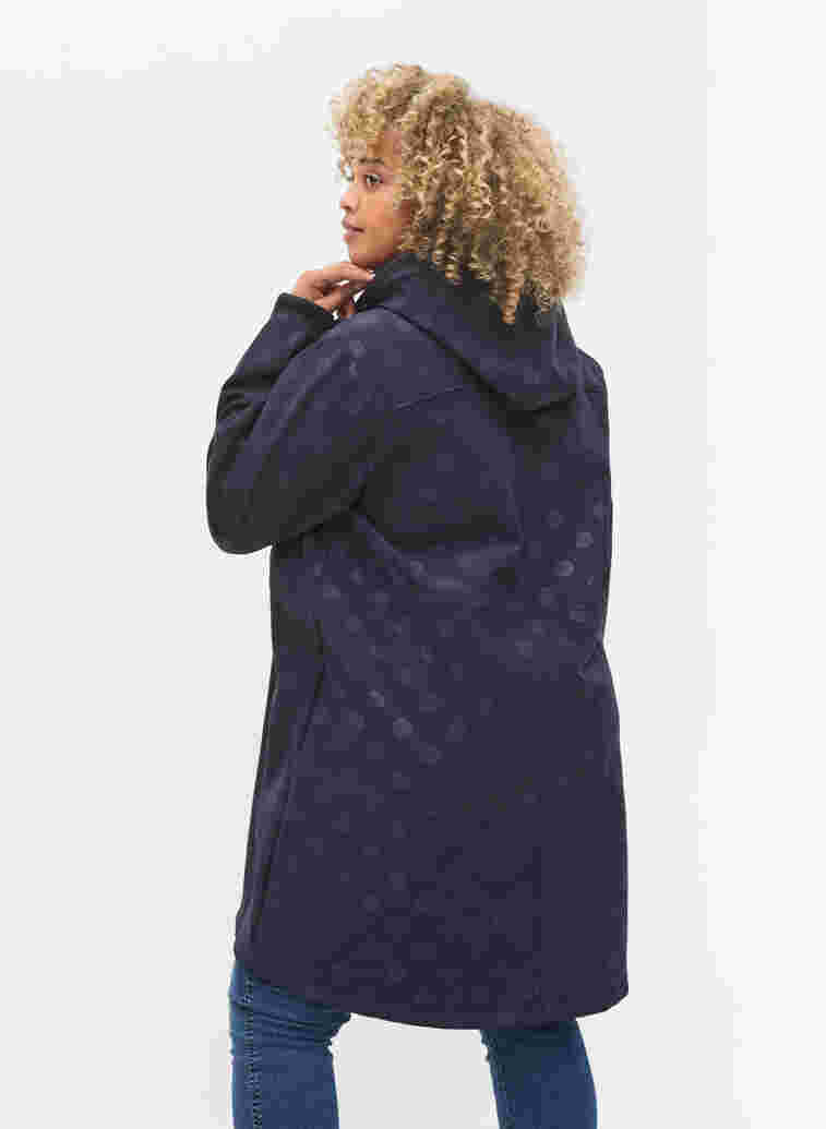 Softshell jacket with a detachable hood, Navy, Model image number 1