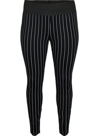 Leggings with pinstripes