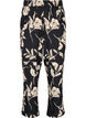 FLASH - Pants with print and pockets, Black Off White Fl., Packshot image number 0