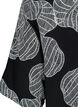 Short sleeve viscose Blouse with print, Black, Packshot image number 3