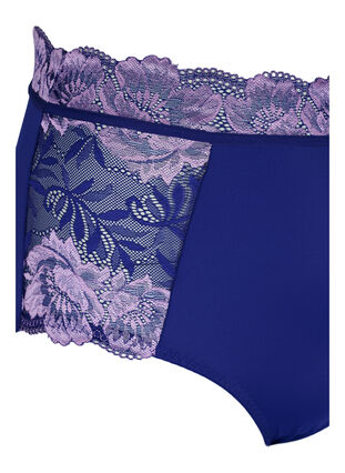 Hipster with high waist and lace, Clematis Blue ASS, Packshot image number 2