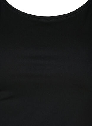 Light shapewear top with adjustable straps, Black, Packshot image number 2