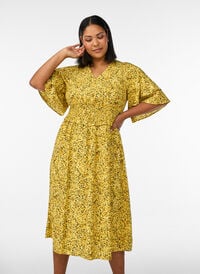 Women's Plus size Yellow Wedding guest dresses (40-64) - Zizzifashion Women's Plus size Yellow Wedding guest dresses (40-64) - Zizzifashion