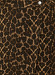 Short denim skirt with leopard print and an A-line shape, Brown, Packshot image number 2