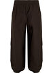 High-waisted cotton balloon trousers, Brown, Packshot image number 1
