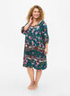 Beach dress in viscose with print, Green, Model image number 1