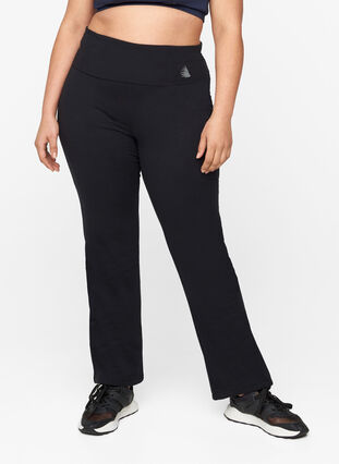 Sports trousers with a drawstring ankle, Black, Model image number 0