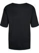 Oversize cotton t-shirt with print, Black GOOD, Packshot image number 1