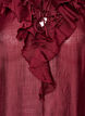 Viscose blouse with ruffles and long sleeves, Red, Packshot image number 2