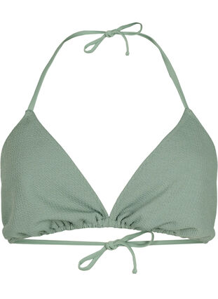 Triangle bikini bra with crepe structure, Laurel Wreath, Packshot image number 0