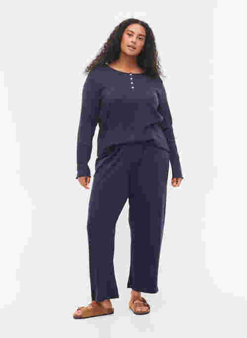 Pyjama trousers in cotton with pattern