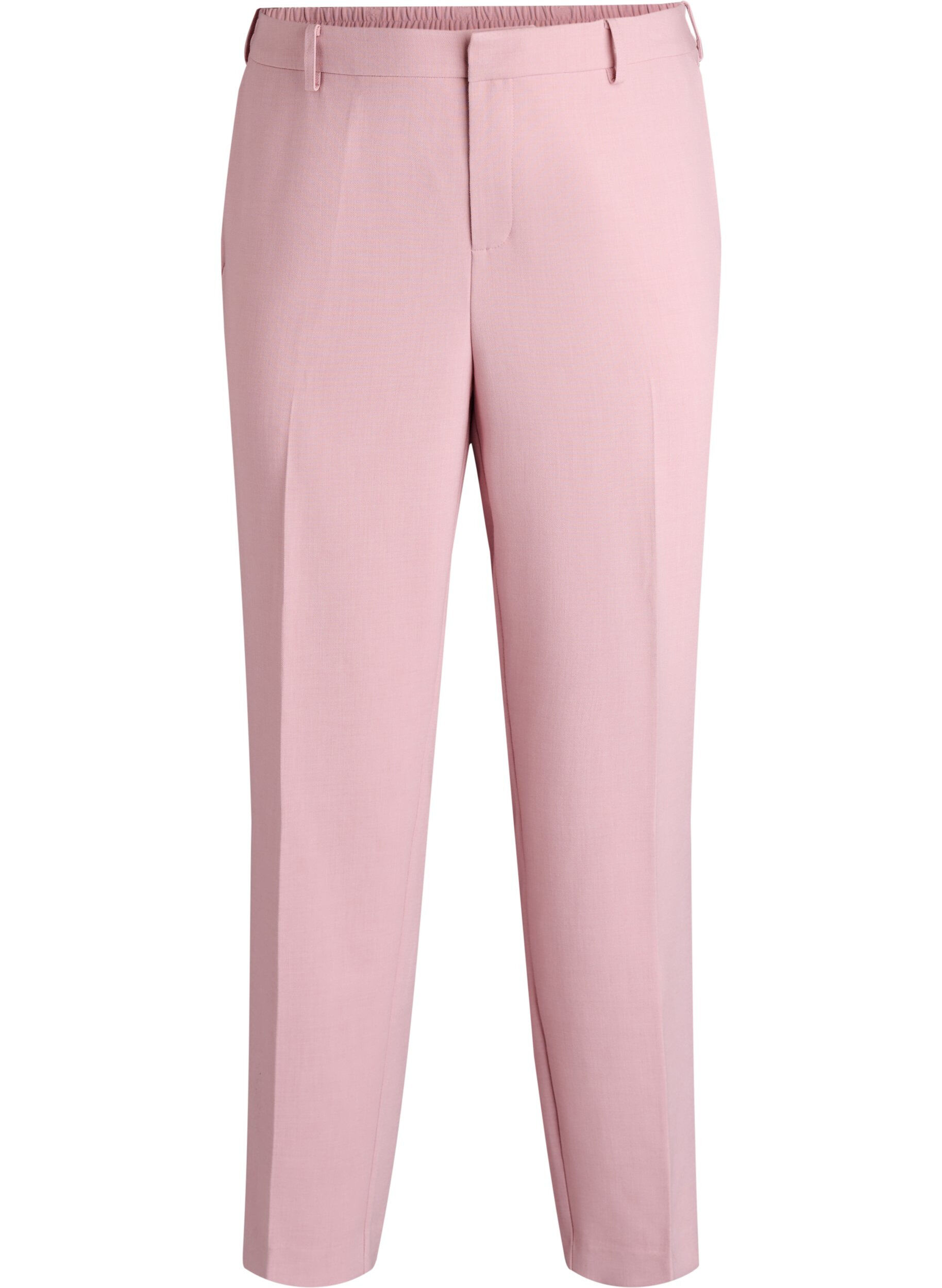 Tailored trousers with a high waist and straight fit