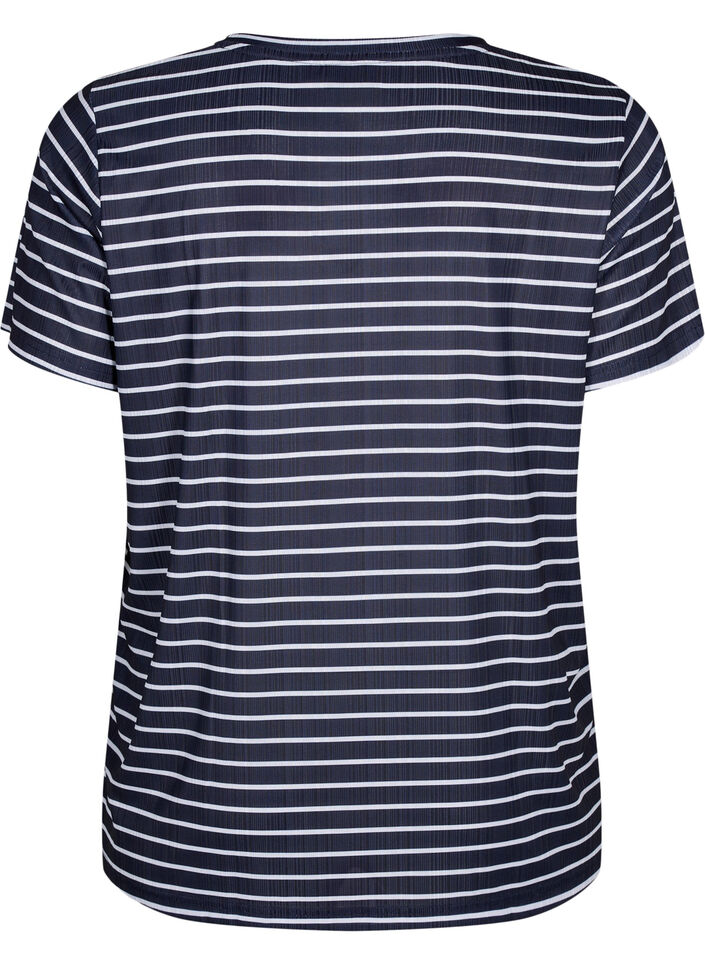 FLASH - T-shirt with stripes, Night S. W. Stripe, Packshot image number 1