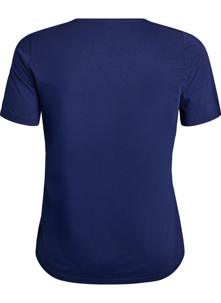 FLASH - T-shirt with print, Blue, Packshot image number 1