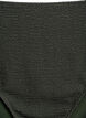 Bikini bottom with texture and high waist, Green, Packshot image number 2