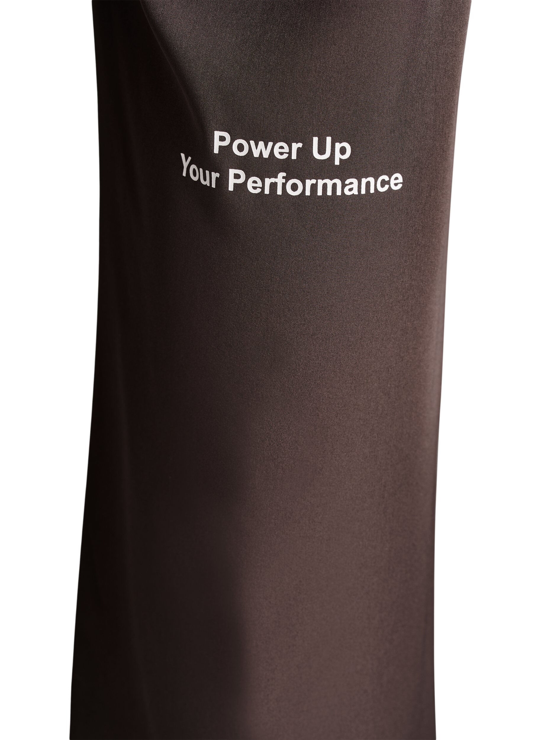 Zizzifashion Sporty trousers with a high waist and straight legs, Brown, Packshot image number 3