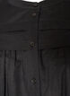 Sleeveless A-line cotton shirt blouse, Black, Packshot image number 2