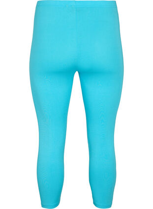 Basic 3/4 leggings in viscose, Blue Atoll, Packshot image number 1