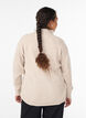 Knitted jumper with a high neck and harlequin pattern, Beige, Model image number 2