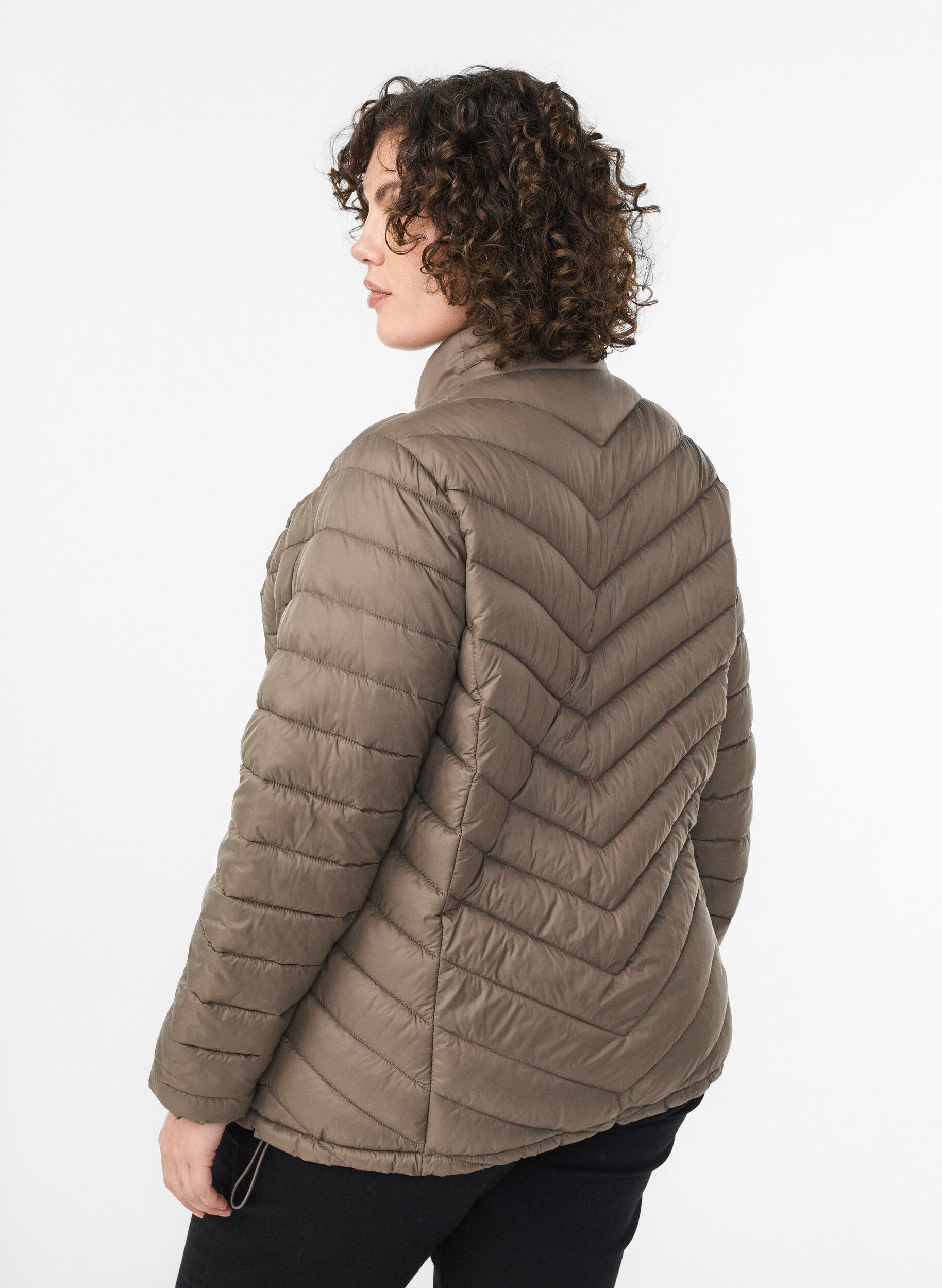 ZizzifashionLightweight jacket with pockets, Brown, Model image number 2