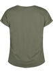 Short sleeved cotton blend t-shirt, Green, Packshot image number 1