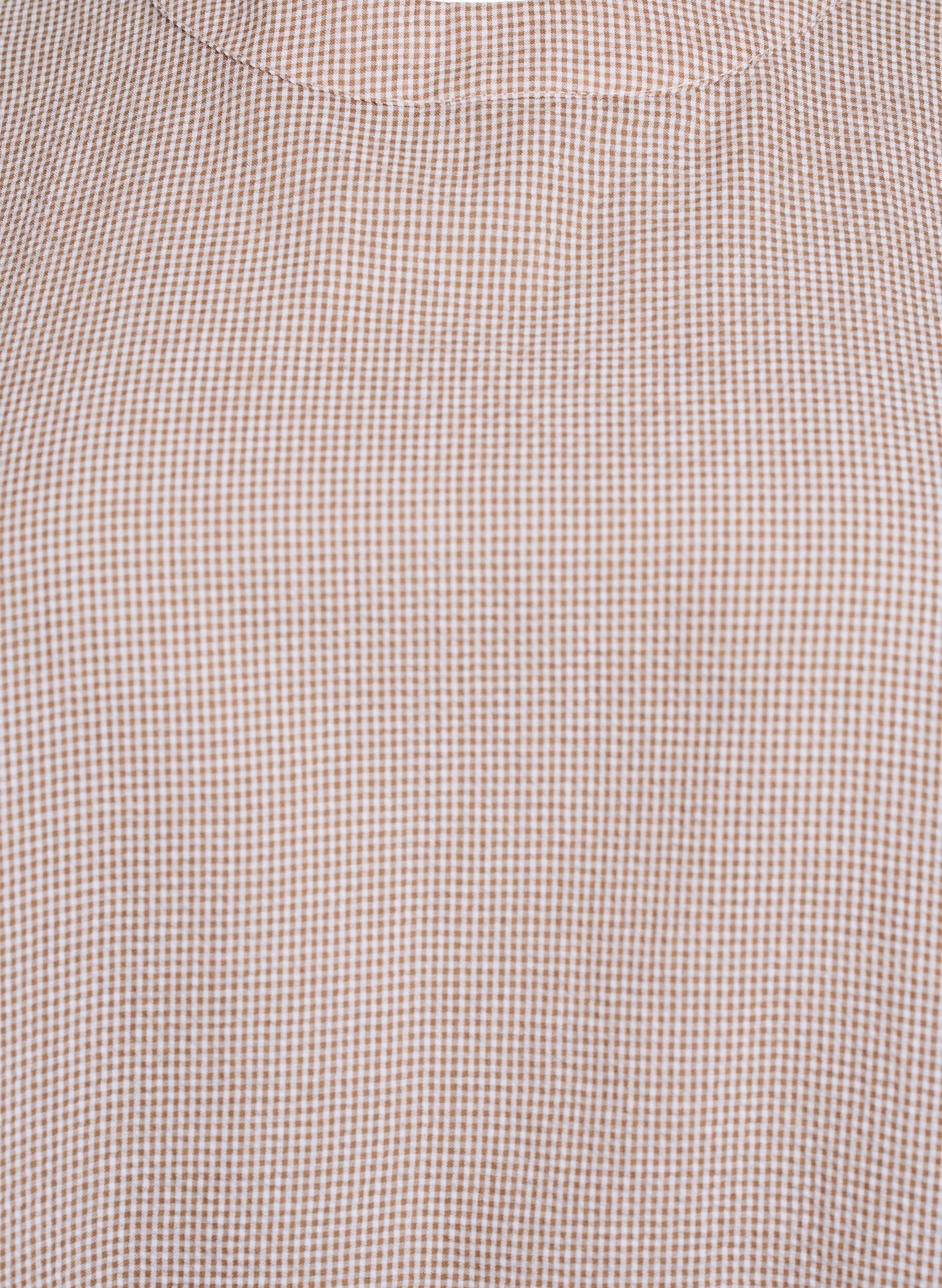 Zizzifashion Tunic with A-line shape and short balloon sleeves, Beige, Packshot image number 2