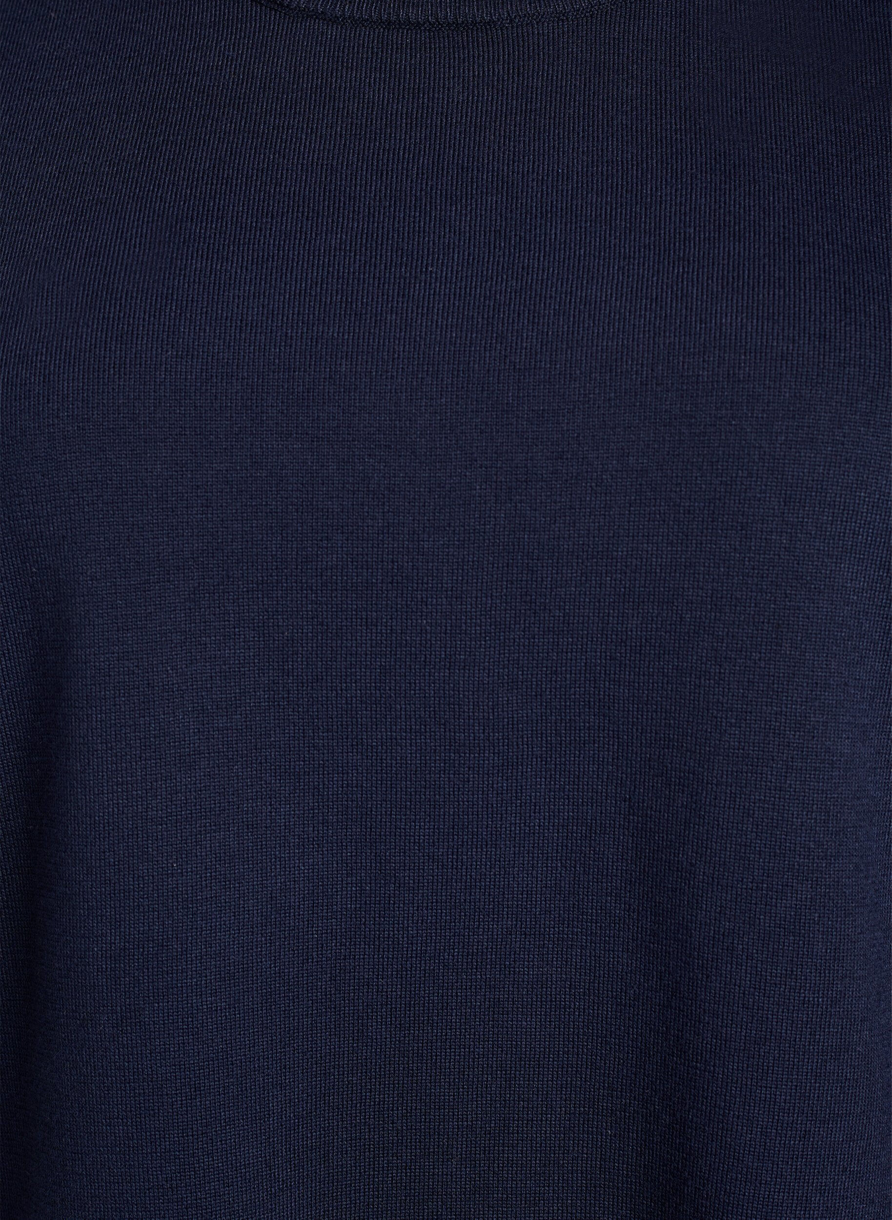 ZizzifashionFine-knit blouse with short sleeves, Blue, Packshot image number 2