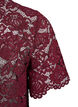 Lace shirt blouse with pearl buttons, Dark Bordeaux, Packshot image number 3