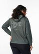 Hoodie with text print, Urban Chic, Model image number 1
