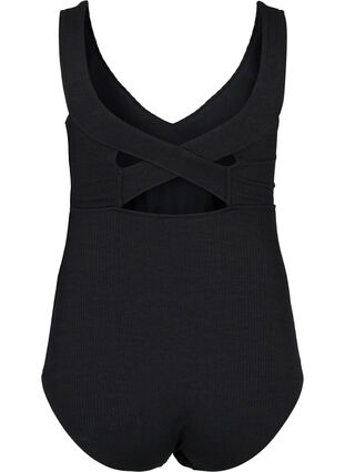 Swimsuit with cross back, Black, Packshot image number 1