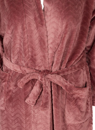 Long dressing gown with pockets, Ash Rose, Packshot image number 2