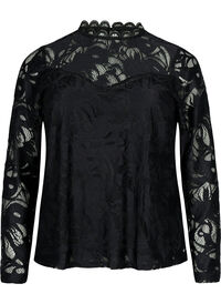 SHOCK PRICE - Long-sleeved lace blouse