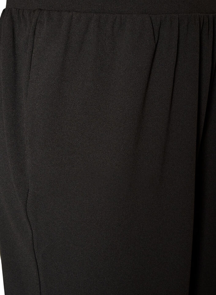 High-waisted jersey balloon trousers, Black, Packshot image number 2