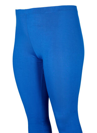 Basic viscose leggings, Monaco Blue, Packshot image number 2