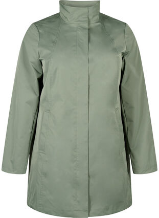 Jacket with pockets and high collar, Sea Spray, Packshot image number 0