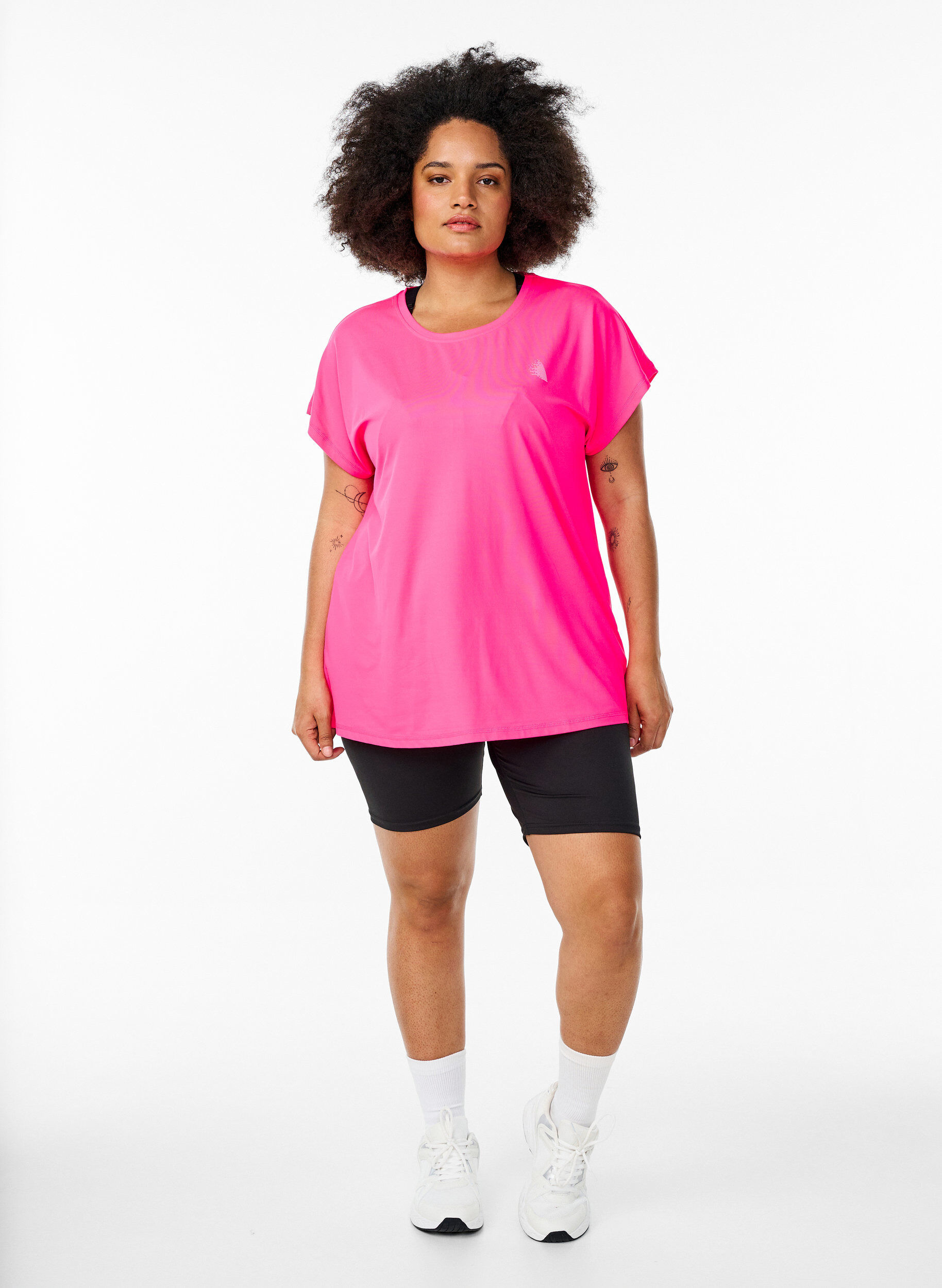 ZizzifashionSolid-coloured training T-shirt, Pink, Model image number 1