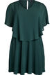Short chiffon party dress with layered effect, Green, Packshot image number 0