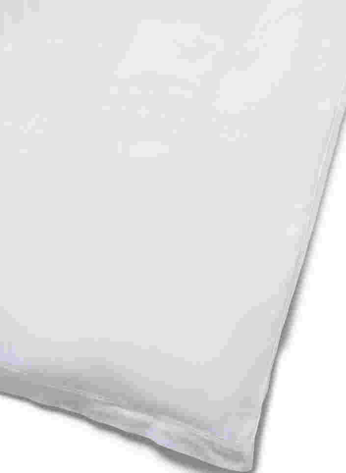 Plain cotton bed linen, White Alyssum, Packshot image number 2