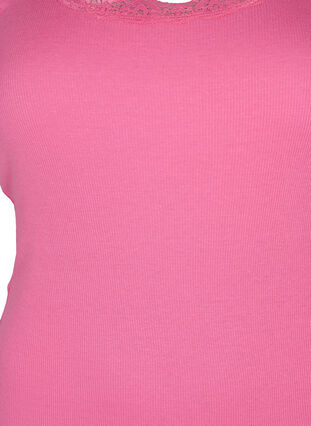 Top with lace trim, Pink, Packshot image number 2