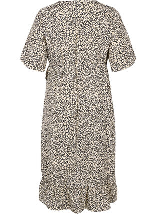 Printed short-sleeved wrap dress, Paisley AOP, Packshot image number 1